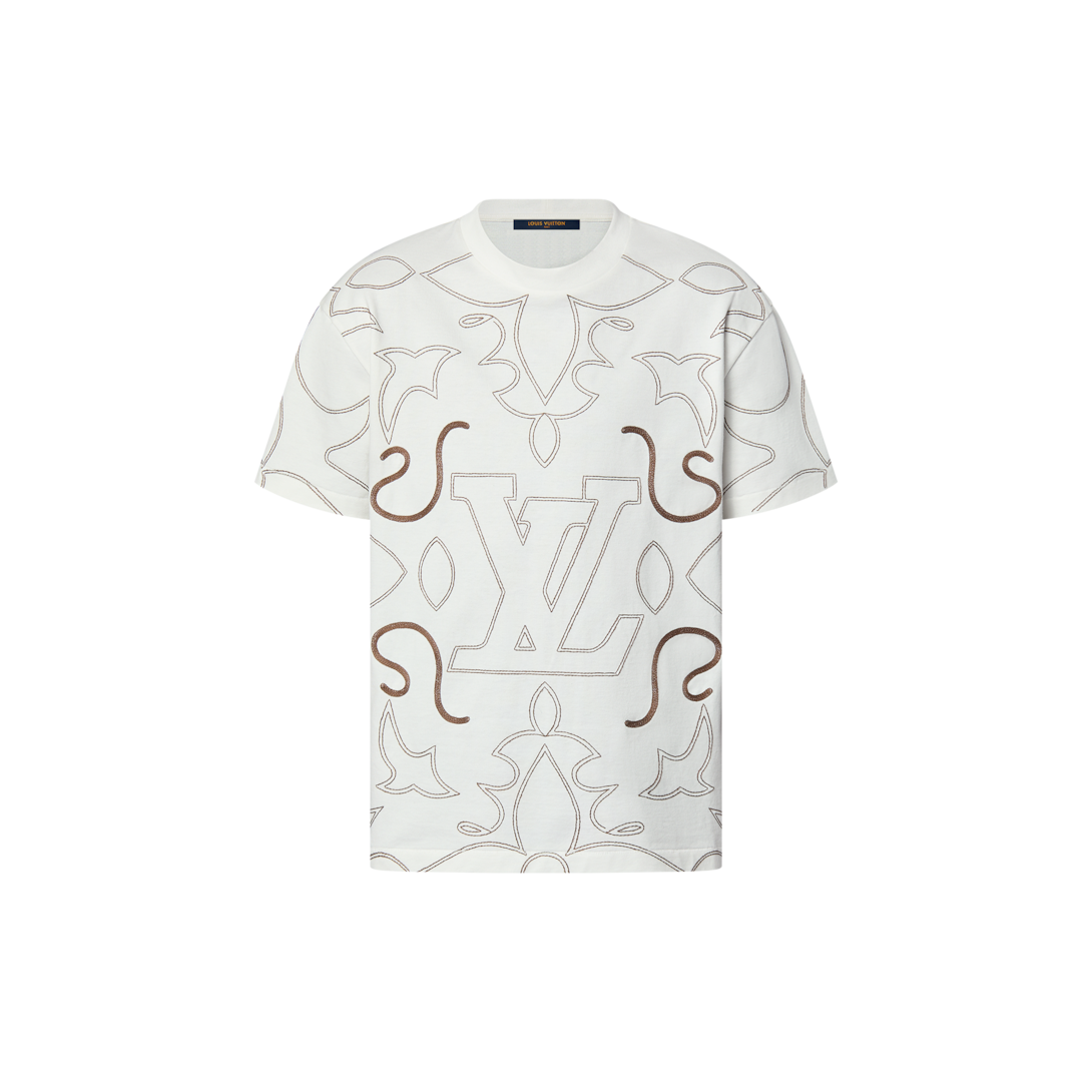 Embroidered Cotton T-Shirt - Men - Ready-to-Wear | LOUIS VUITTON ®